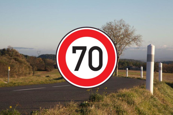 Vitesse limitée à 70km/h aux Auberges à Villardonnel